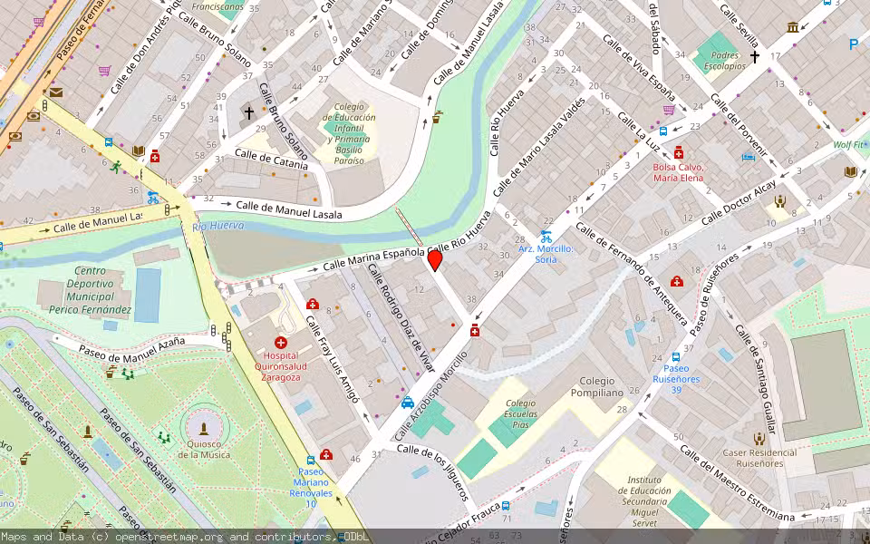 Mapa de Subasta Inmueble (Garaje) en Zaragoza