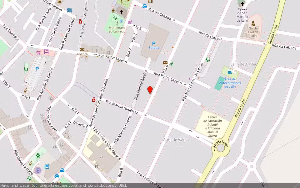 Mapa de Subasta Inmueble (Local comercial) en Lalin, Pontevedra