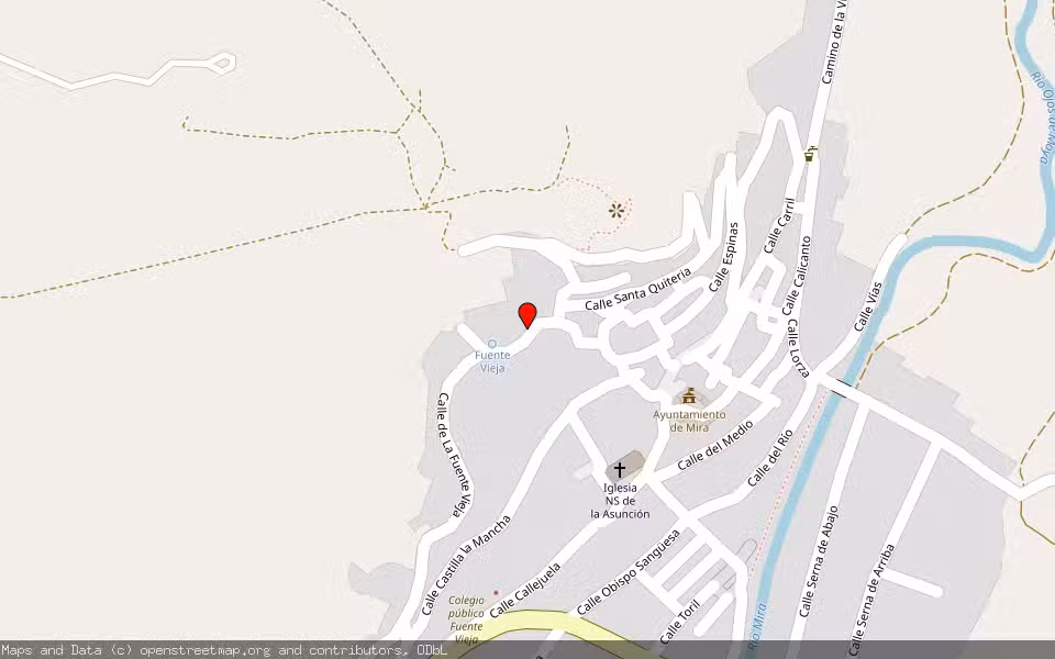 Mapa de Subasta Inmueble (Vivienda) en Mira, Cuenca