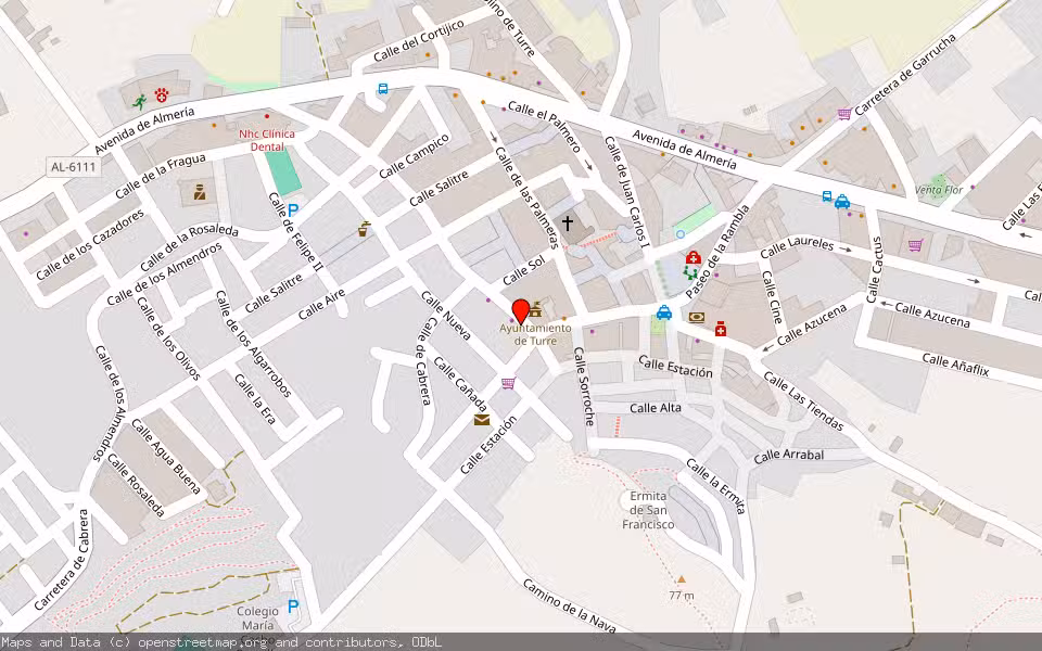 Mapa de Subasta Inmueble (Solar) en Turre, Almería