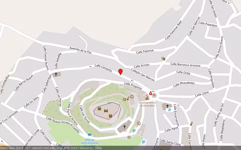 Mapa de Subasta Inmueble (Vivienda) en Alcaudete, Jaén
