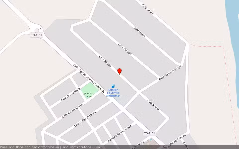 Mapa de Subasta Inmueble (Nave industrial) en Malpica De Tajo, Toledo