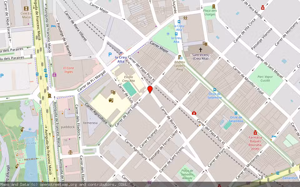 Mapa de Subasta Inmueble (Vivienda) en Sabadell, Barcelona