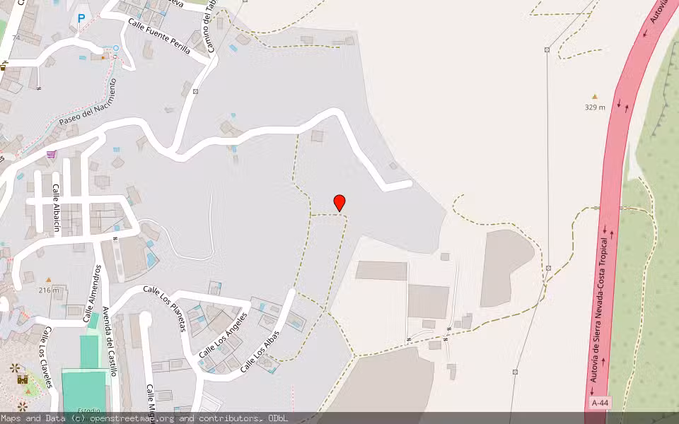 Mapa de Subasta Inmueble (Solar) en Velez De Benaudalla, Granada