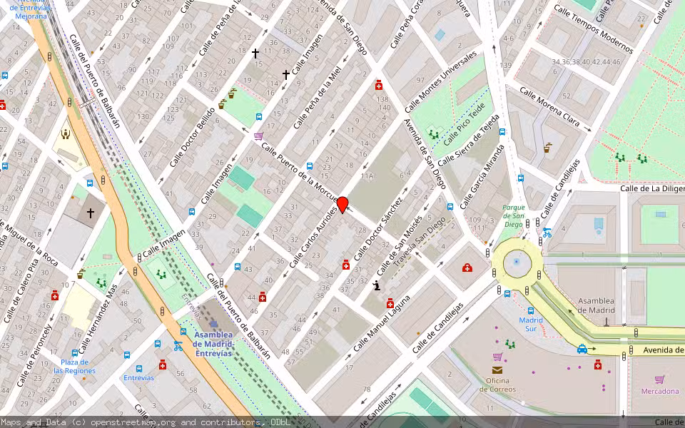 Mapa de Subasta Inmueble (Vivienda) en Madrid