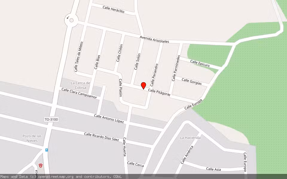 Mapa de Subasta Inmueble (Solar) en Cobisa, Toledo