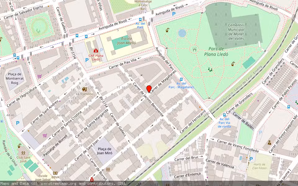Mapa de Subasta Inmueble (Vivienda) en Mollet Del Valles, Barcelona
