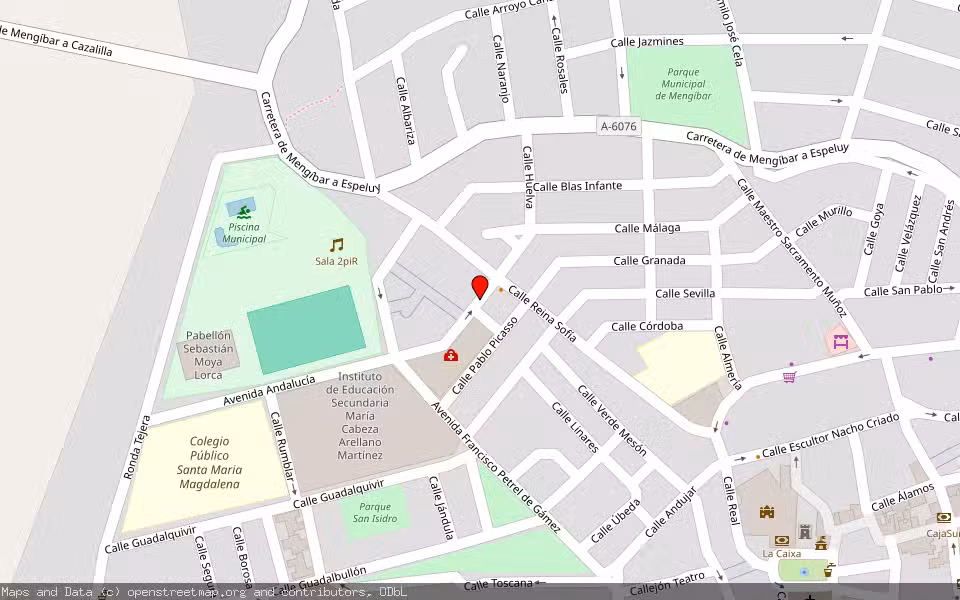 Mapa de Subasta Inmueble (Trastero) en Mengibar, Jaén