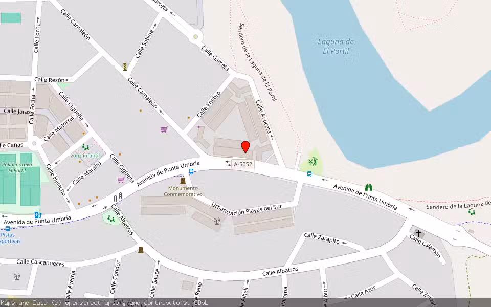 Mapa de Subasta Inmueble (Garaje) en Punta Umbria, Huelva
