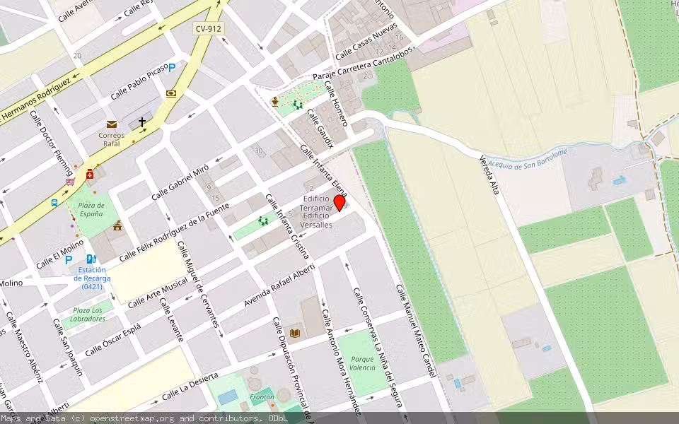 Mapa de Subasta Inmueble (Vivienda) en Rafal, Alicante/Alacant