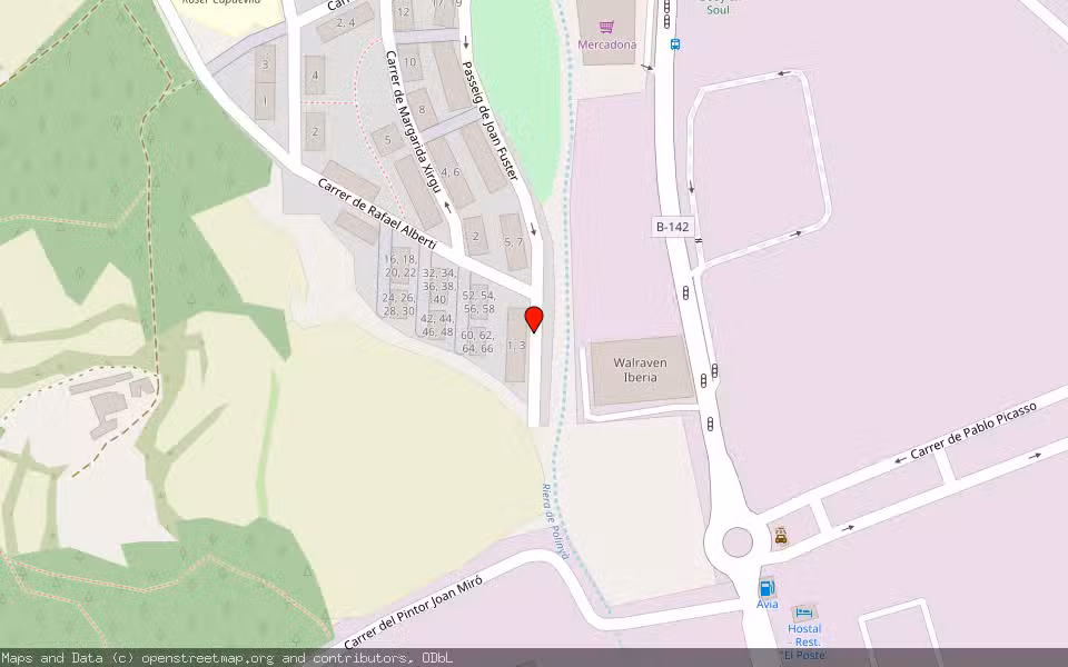 Mapa de Subasta Inmueble (Vivienda) en Polinyà, Barcelona