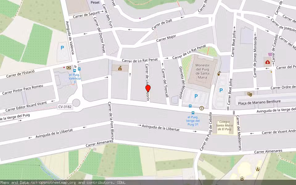 Mapa de Subasta Inmueble (Vivienda) en El Puig, Valencia/València