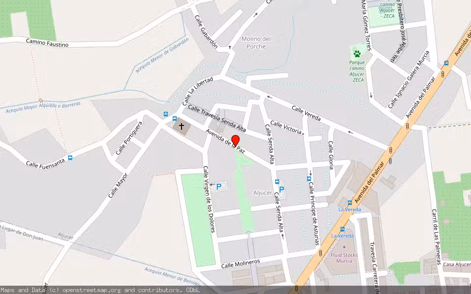 Mapa de Subasta Inmueble (Garaje) en Murcia