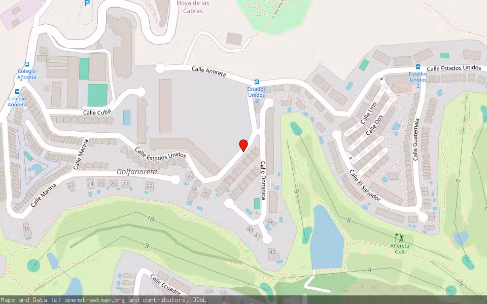 Mapa de Subasta Inmueble (Vivienda) en Rincon De La Victoria, Málaga