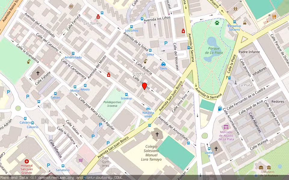 Mapa de Subasta Inmueble (Vivienda) en Jerez De La Frontera, Cádiz