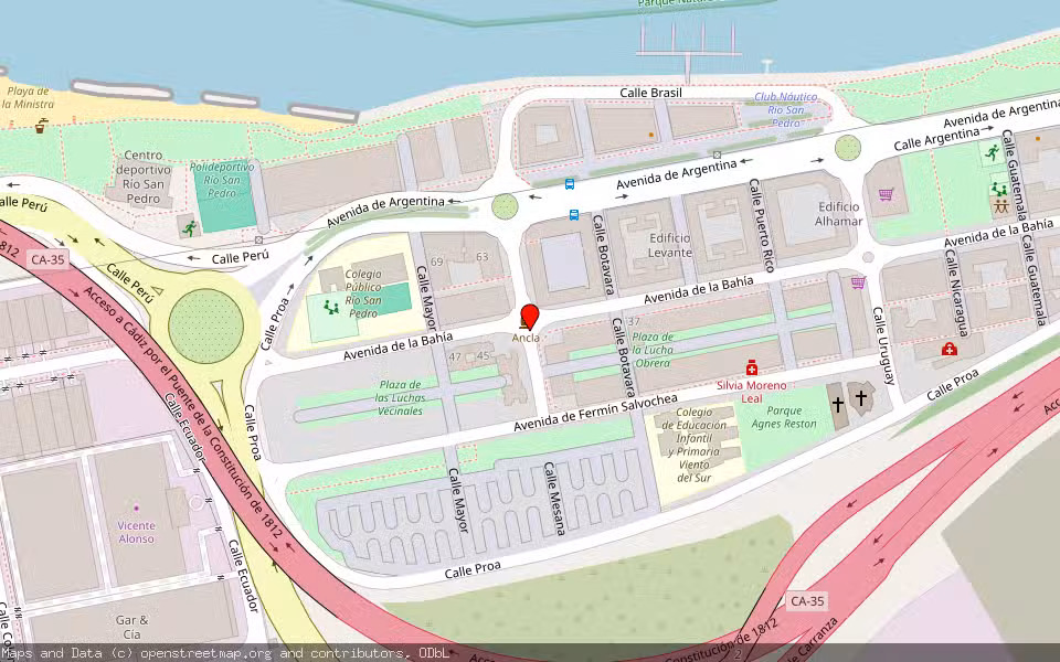 Mapa de Subasta Inmueble (Vivienda) en Puerto Real, Cádiz