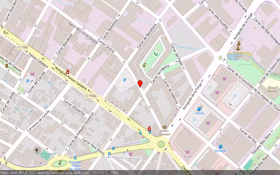 Mapa de Subasta Inmueble (Vivienda) en Banyoles, Girona