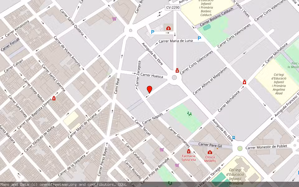 Mapa de Subasta Inmueble (Vivienda) en Vilareal, Castellón/Castelló