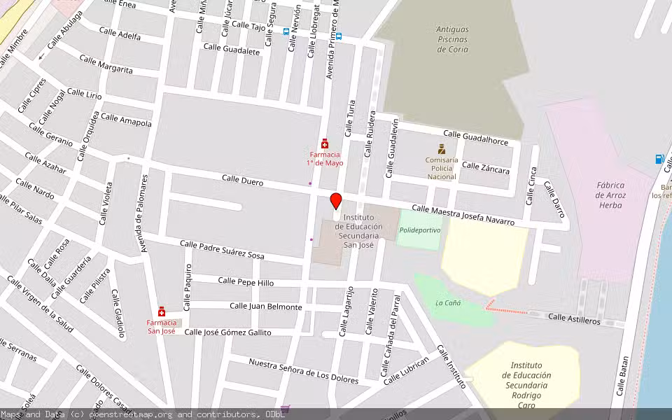 Mapa de Subasta Inmueble (Local comercial) en Coria Del Rio, Sevilla