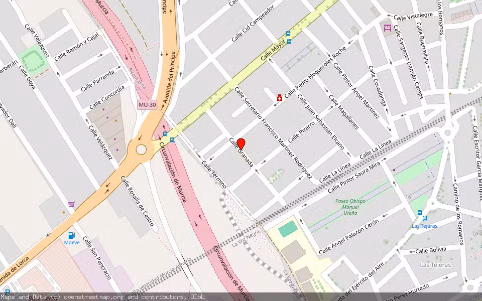 Mapa de Subasta Inmueble (Vivienda) en Alcantarilla, Murcia