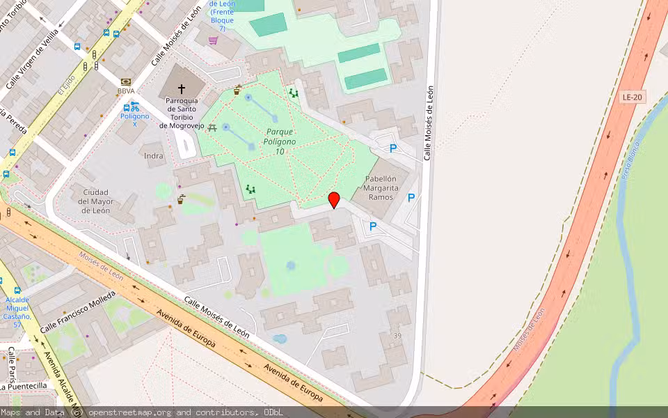 Mapa de Subasta Inmueble (Vivienda) en Leon, León