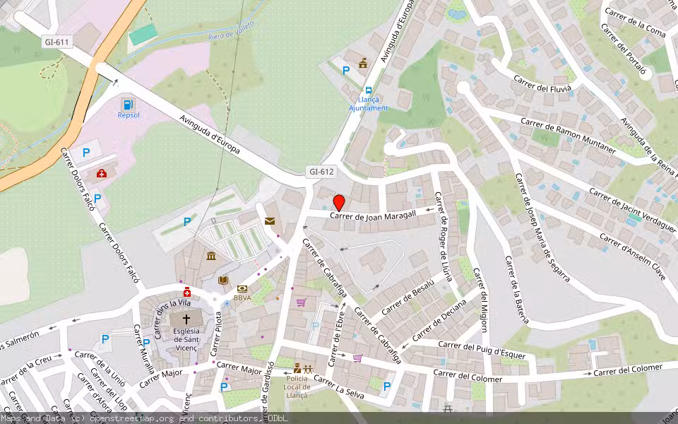 Mapa de Subasta Inmueble (Garaje) en Llança, Girona