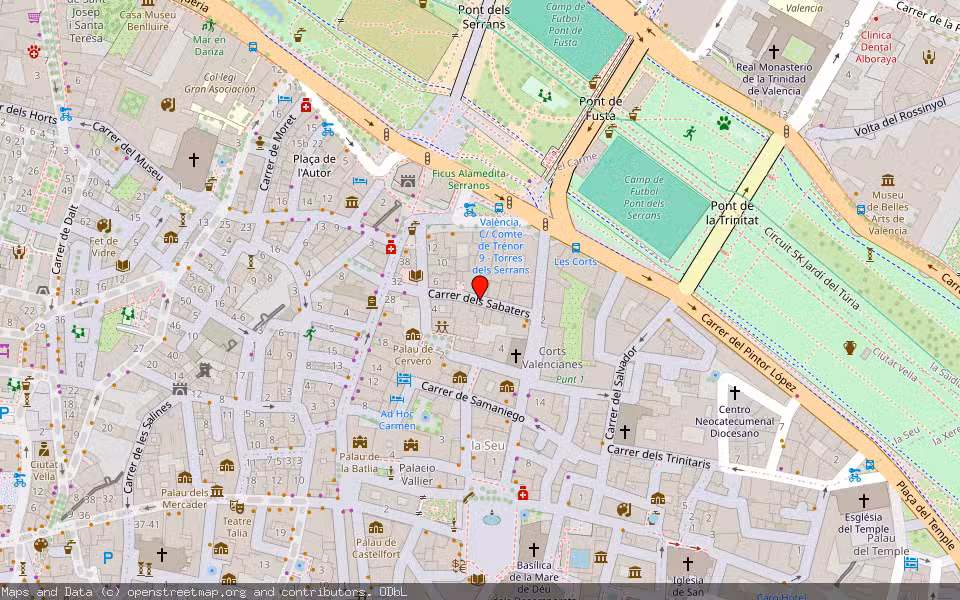 Mapa de Subasta Inmueble (Vivienda) en Valencia, Valencia/València