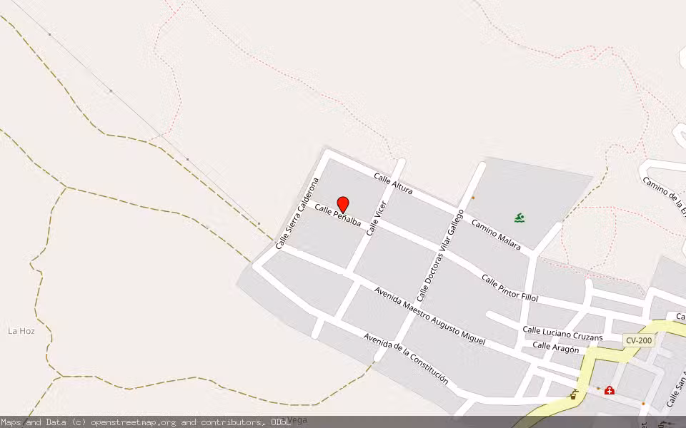 Mapa de Subasta Inmueble (Vivienda) en Castellnovo, Castellón