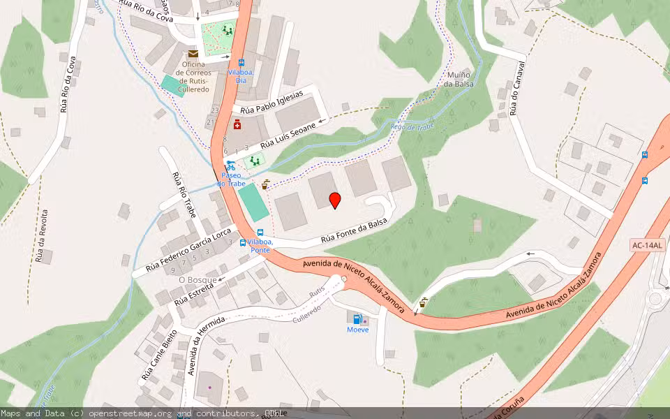 Mapa de Subasta Inmueble (Vivienda) en Culleredo, A Coruña