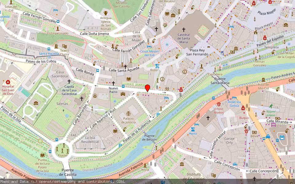 Mapa de Subasta Inmueble (Vivienda) en Burgos