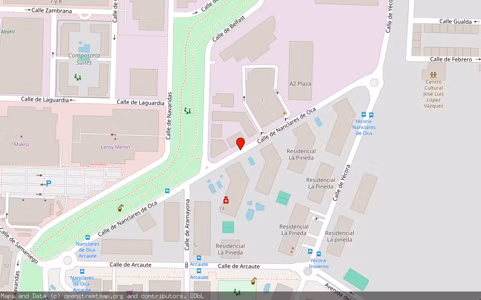 Mapa de Subasta Inmueble (Garaje) en Madrid