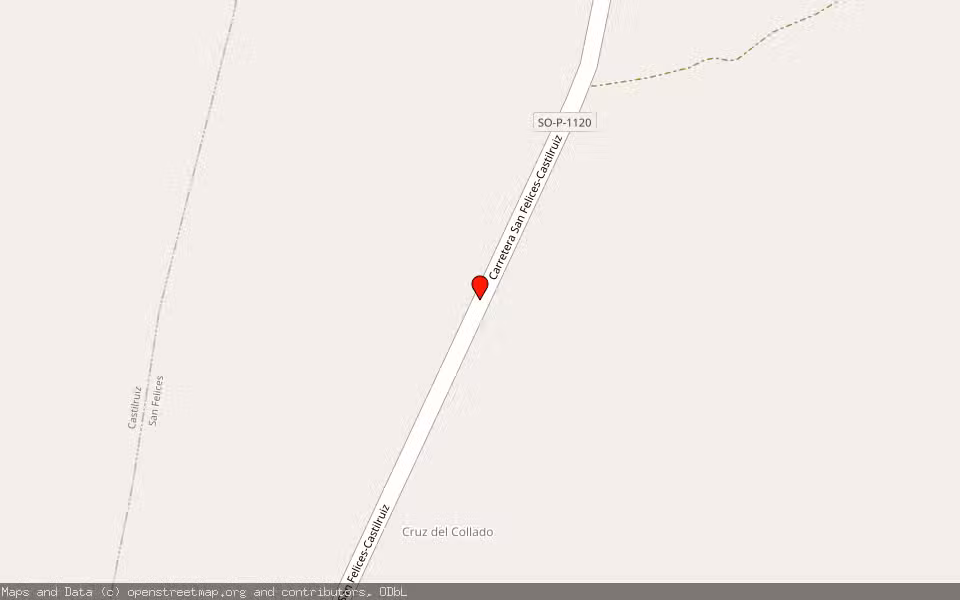Mapa de Subasta Inmueble (Finca rústica) en San Felices, Soria