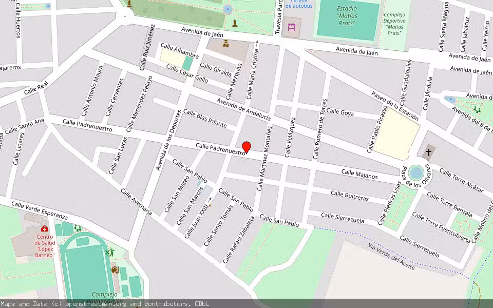 Mapa de Subasta Inmueble (Local comercial) en Torredonjimeno, Jaén