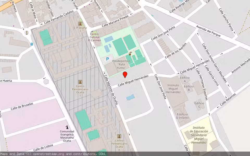 Mapa de Subasta Inmueble (Trastero) en Ocaña, Toledo