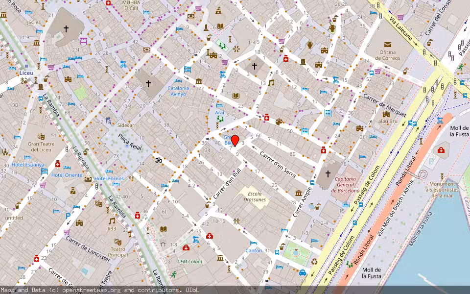 Mapa de Subasta Inmueble (Vivienda) en Barcelona