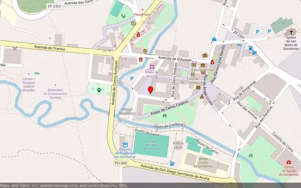 Mapa de Subasta Inmueble (Local comercial) en Gondomar, Pontevedra
