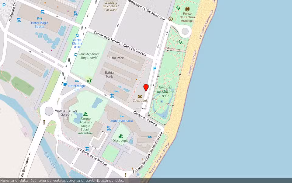 Mapa de Subasta Inmueble (Vivienda) en Oropesa, Castellón/Castelló