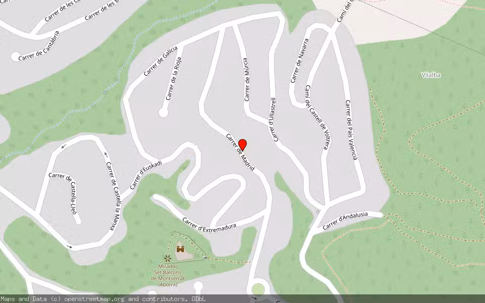 Mapa de Subasta Inmueble (Vivienda) en Abrera, Barcelona