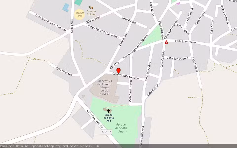 Mapa de Subasta Inmueble (Vivienda) en Cenizate, Albacete