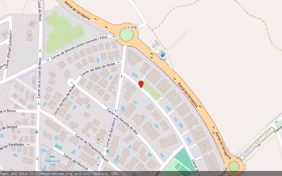 Mapa de Subasta Inmueble (Garaje) en Salou, Tarragona