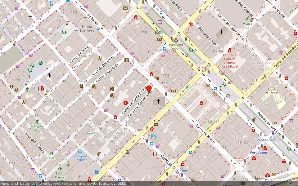Mapa de Subasta Inmueble (Otros) en Barcelona