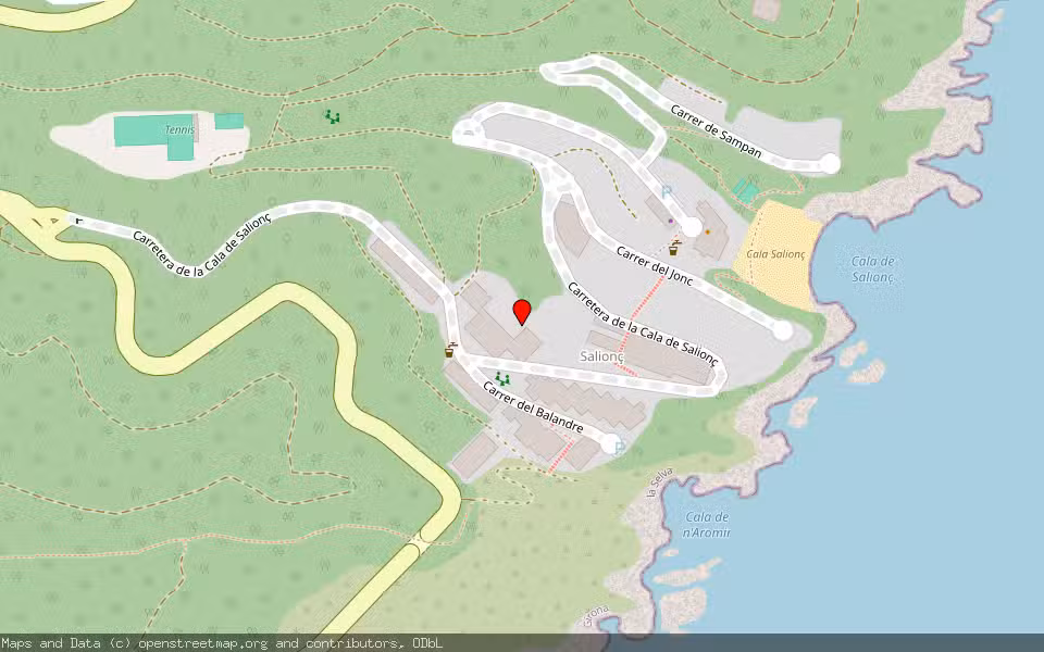 Mapa de Subasta Inmueble (Garaje) en Tossa De Mar, Girona