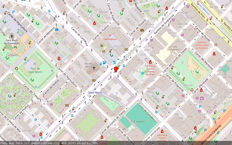 Mapa de Subasta Inmueble (Vivienda) en Barcelona