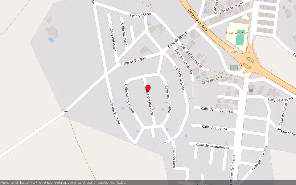 Mapa de Subasta Inmueble (Vivienda) en Herradon De Pinares, Ávila