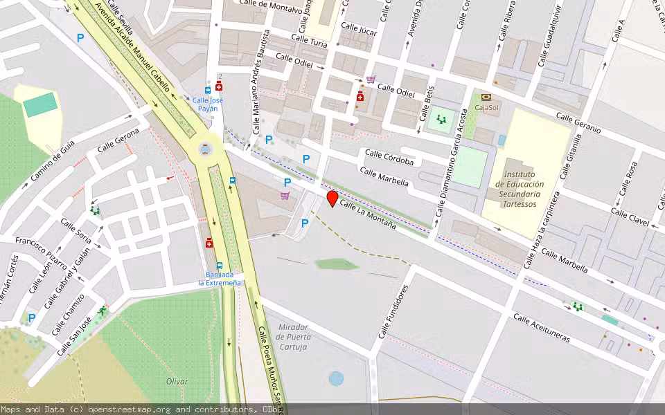Mapa de Subasta Inmueble (Vivienda) en Camas, Sevilla