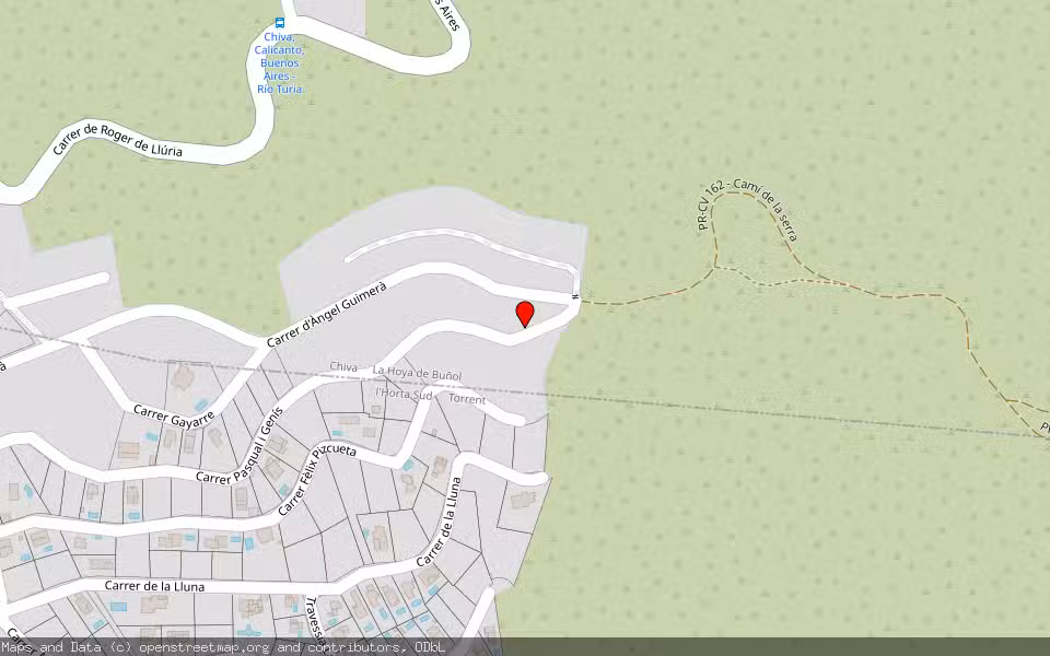 Mapa de Subasta Inmueble (Otros) en Chiva, Valencia/València