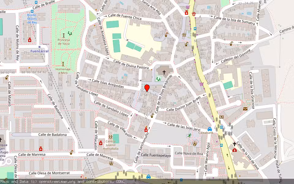 Mapa de Subasta Inmueble (Vivienda) en Madrid