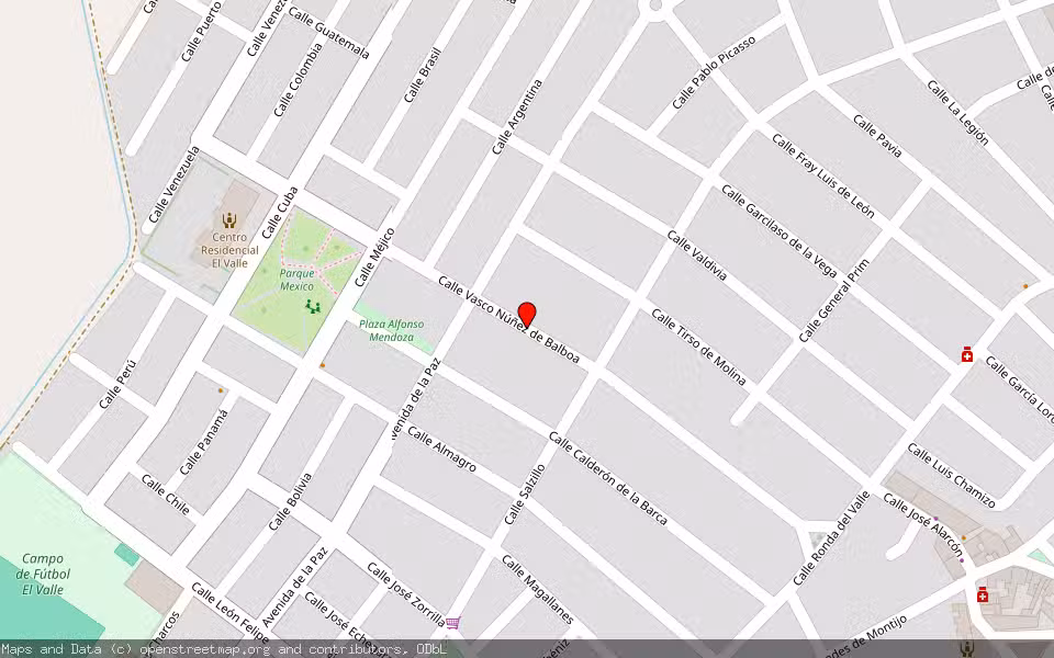 Mapa de Subasta Inmueble (Vivienda) en Montijo, Badajoz