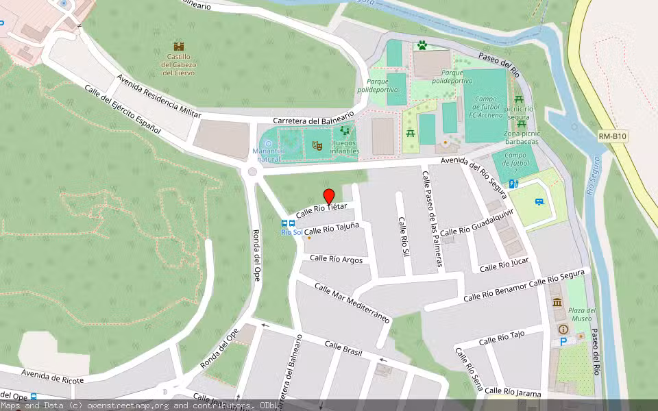 Mapa de Subasta Inmueble (Vivienda) en Archena, Murcia
