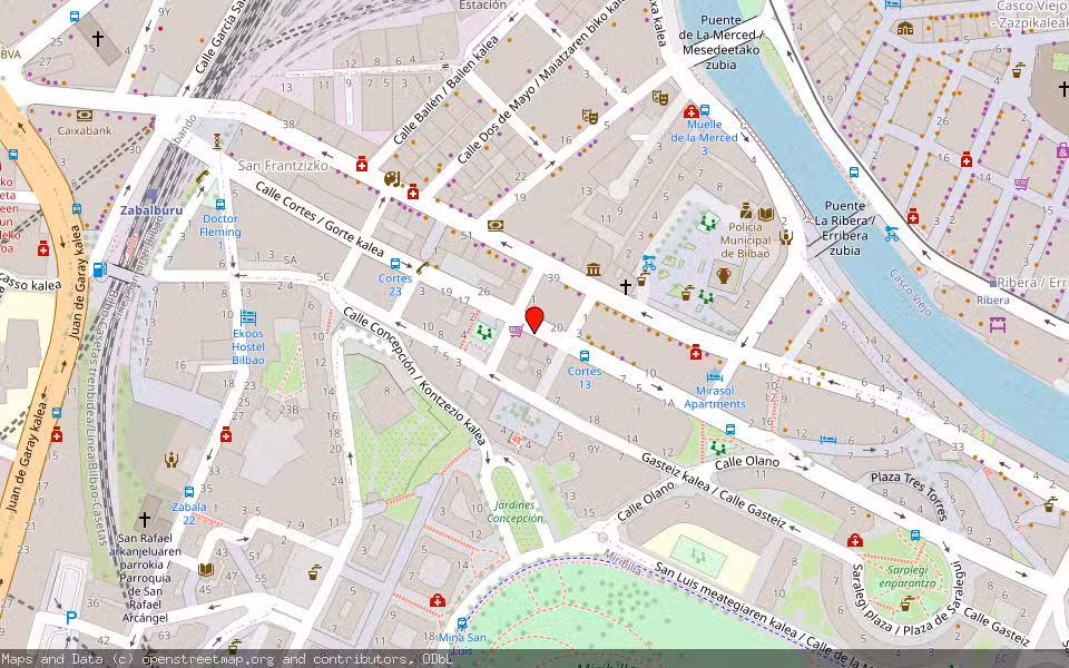 Mapa de Subasta Inmueble (Vivienda) en Bilbao, Bizkaia